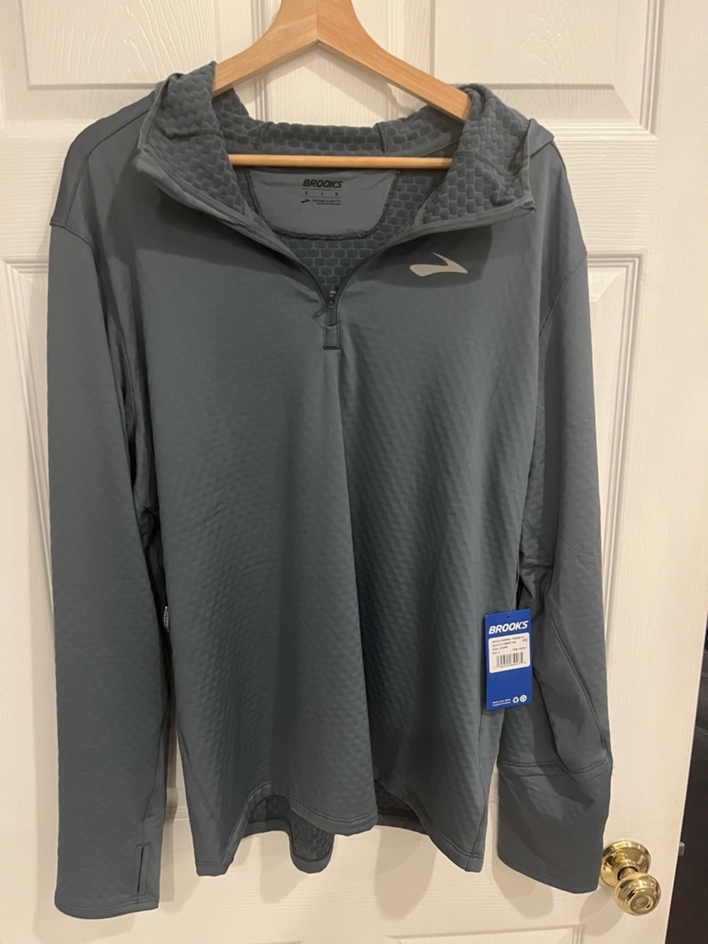 Brooks Men's Notch Thermal Hoodie 3.0 Large NWT